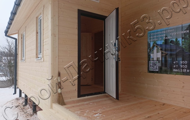 3 Каркасно-щитовой дом Д-38, 6х8м, 48 М², Тверская область, Бологовский район, СНТ «Новая жизнь 2» (7)